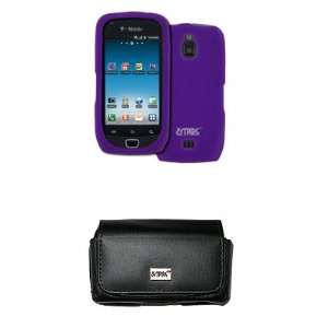   Purple Silicone Skin Cover Case for Samsung Exhibit 4G: Electronics