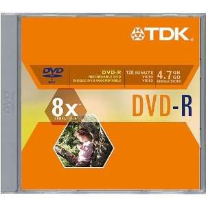  TDK Single DVD R in Jewel Case Electronics
