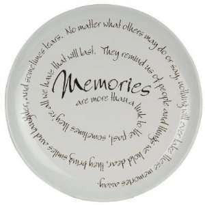  Memories Life is a Circle Plate