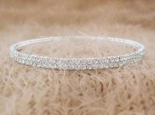 NEW Crystal Rhinestones Shimmering Cuff Hinge Bangles Bracelets 