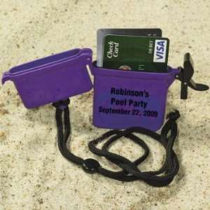  Personalized Beach Safe Containers   Purple   Games 