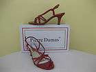 Pierre Dumas Womens Shoes NEW $42 Red Patent Sandal 7 M