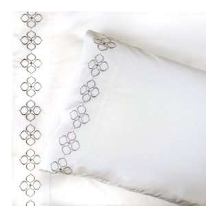  Grey Embroidered Hollywood Pillowcase Set