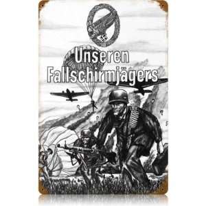  Fallschir Axis Military Vintage Metal Sign   Victory 