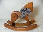 ANTIQUE COLLECTIBLE HAND CARVED ALL WOOD ROCKING HORSE  