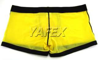 Mens See Thru Mesh Underwear Boxers Briefs Shorts cool  