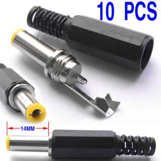 10PCS 14MM 5.5mm 2.5mm DC Power Plug Socket Connectors  