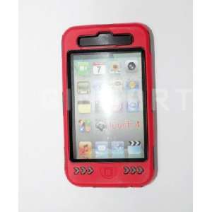   Hard Case Cover for Ipod Touch 4 4g Red: MP3 Players & Accessories
