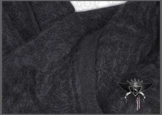 MS170 Black Plaid Gothic Relaxed Men Long Shawl Scarves Wrap Soft Warm 
