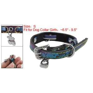  Como Pet Dog Collar Rings Lock Bear Charms Faux Leather 