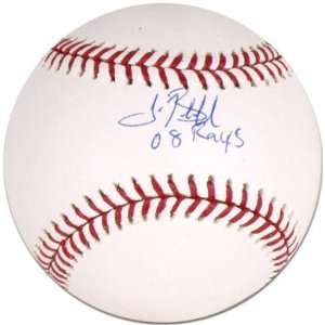  Tim Beckham Autographed Baseball with 2008 Rays 