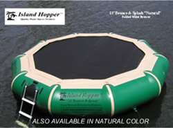 Island Hopper 13 Bounce & Splash Water Bouncer/Natural/Green