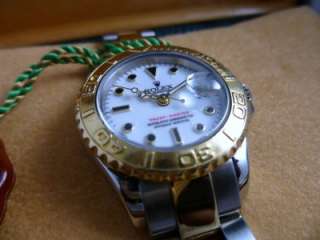 Rolex Ladies YachtMaster 69623 18k gold stainless  