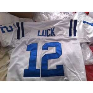  Andrew Luck Indianapolis Colts #12 White Jersey Sports 