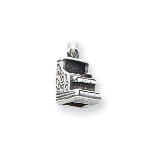   : Sterling Silver Antiqued Cash Register Charm   JewelryWeb: Jewelry