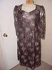THIET TAP BLACK & GOLD LACE AO DAI SIZE S
