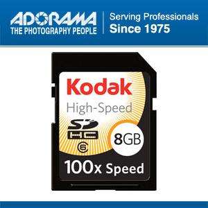 Kodak 8GB Secure Digital High Speed SD/SDHC 100X Memory Card 