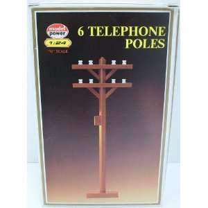    Model Power 986 1 G Scale Telephone Poles (6): Toys & Games