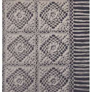 Vintage Crochet PATTERN to make   Motif Bedspread Irish Rose Popcorn 