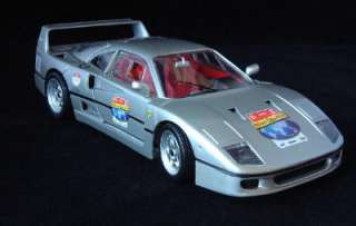 Ferrari F40 60th Anniversary Hot Wheels Diecast 1:18 Scale   Silver 