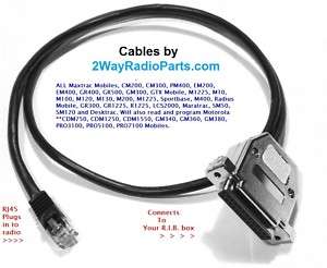 Motorola programming cable CDM1250 M1225 CDM1550 CDM750  