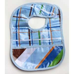  Boutique Collection Diagonal Stripe Coated Bib: Everything 