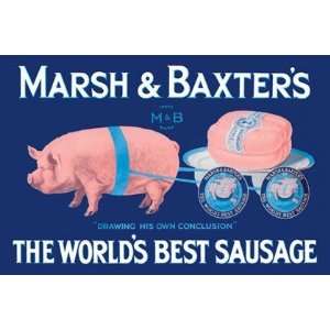 Marsh and Baxters Worlds Best Sausage by Joel Simon 18x12  