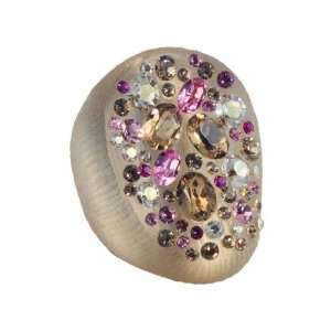    Warm Grey Lavender Dust Bean Ring by Alexis Bittar Jewelry