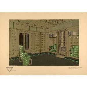  1905 Lithograph Max Benirschke Architect Design Inside 