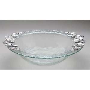  Arthur Court Designs Butterfly Glass Salad Bowl: Patio 