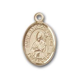   Medal with St. Malachy OMore Charm and Polished Pin Brooch Jewelry