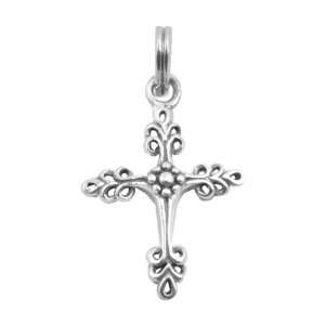  Barse Sterling Silver Scrolled Cross Pendant Jewelry