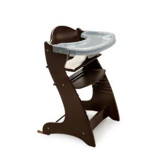   Envee Baby High Chair with Playtable Conversion, Orange/Blue Baby