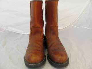 Vtg Union Made Mason Pull On Work Motorcycle Mens Boots Sz 7D Made USA 