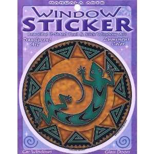  4.5 Double Sided Colorful Lizard Spirit Window Sticker by 