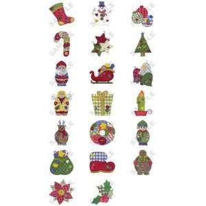  Patchwork Christmas Embroidery Designs by Dakota 