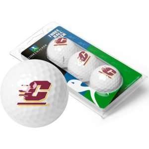 Central Michigan Chippewas NCAA 3 Golf Ball Sleeve Pack:  