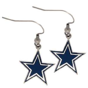  Dallas Cowboys NFL Star Logo Earrings: Sports & Outdoors