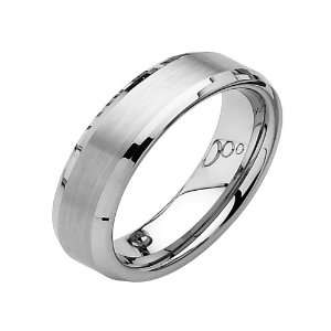   Edge Tungsten Wedding Band Ring for Men   Size 10 GoldenMine Jewelry