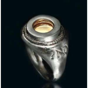  Silver & Gold Five Metal Ring for Bounty and Success