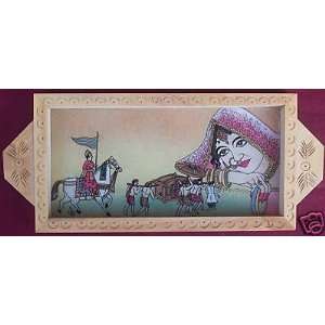   Marriage Procession Gem Art Painting, Serving Tray 