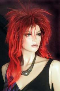 Punky Wig~ Long Shaggy Spikey Punk Rock Costume Cosplay  