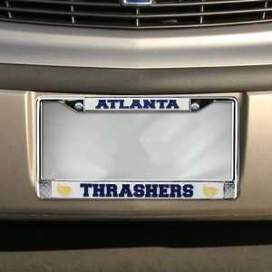 Atlanta Thrashers Chrome License Plate Frame  Sports 