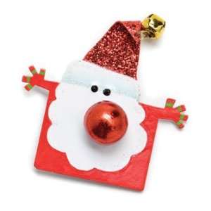    Flat and Happy Holiday Santa Whimsical Magnet