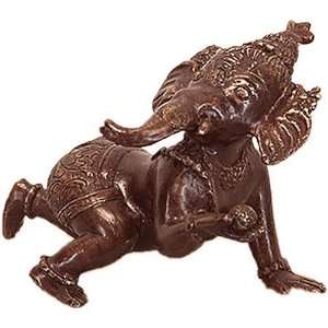  Crawling Baby Ganesh Bronze Statue Sculpture: Home 