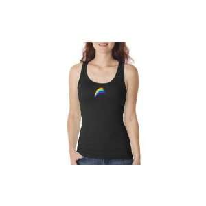  Black Baby ribbed tank with rainbow: Sports & Outdoors