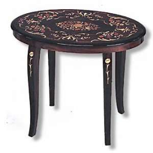  Italian Inlaid Oval Table 