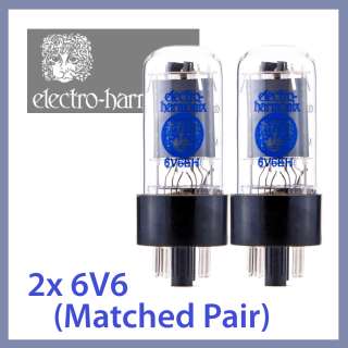 2x NEW Electro Harmonix 6V6 EH 6V6GT Vacuum Tubes, Matched Pair TESTED 