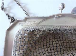   Whiting & Davis Mesh Bags Purses 1920s Art Deco Handbag Brown Silver+