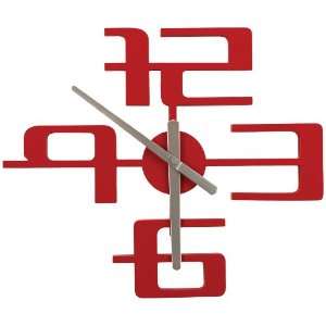  Umbra Big Time Wall Clock, Red: Home & Kitchen